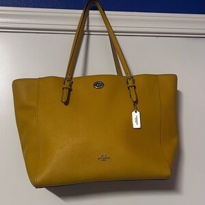 Coach Mustard Yellow Tote Bag